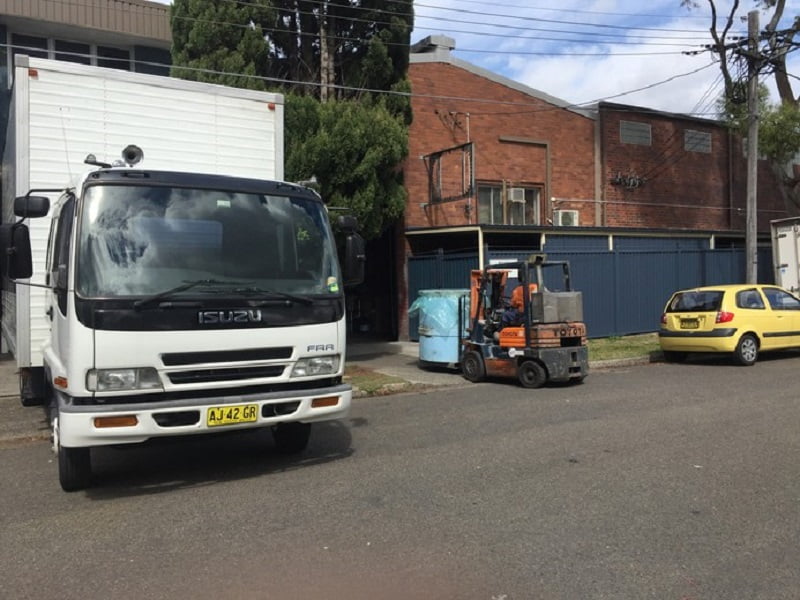 Removalist truck ready for an interstate move
