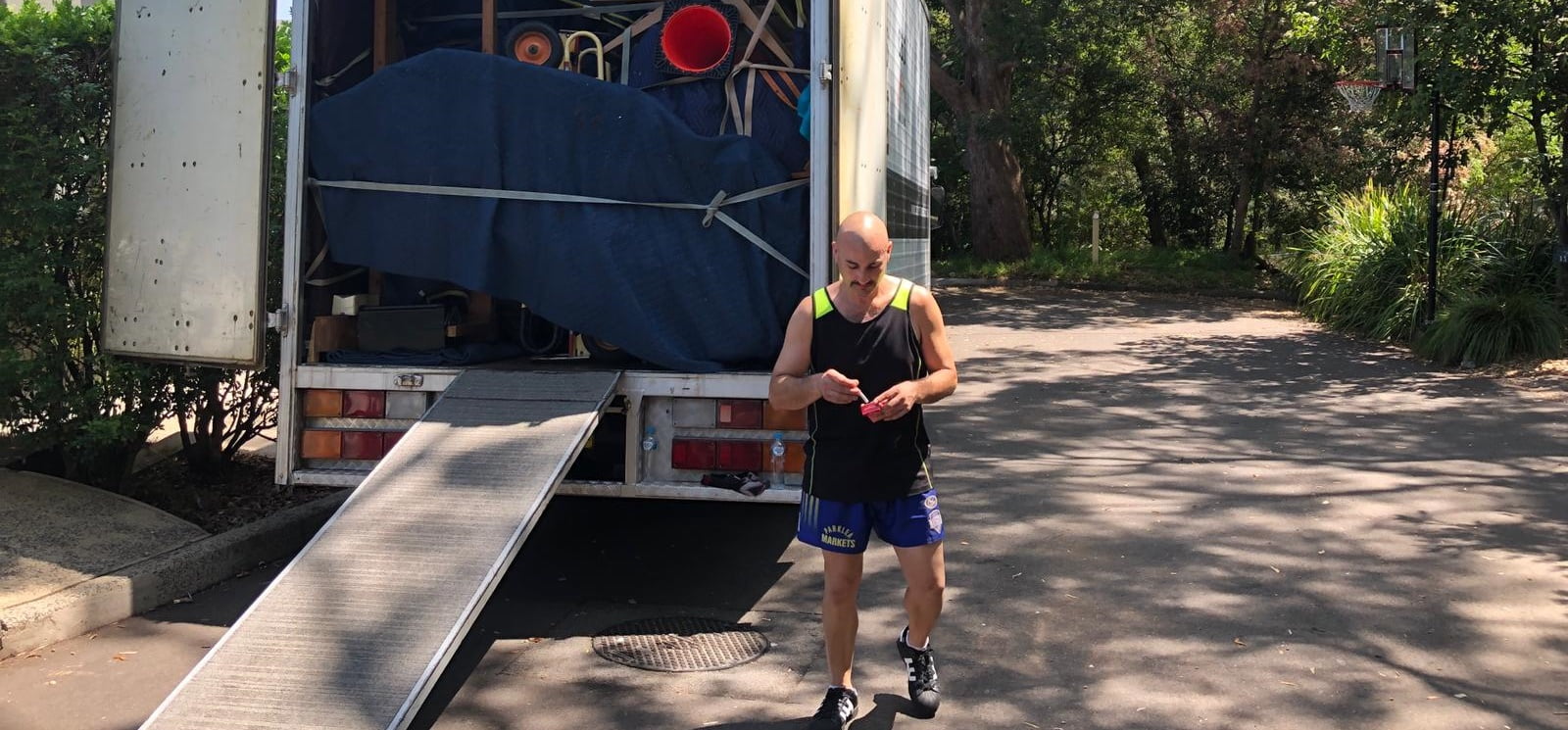 Sydney House Removalists team unloading at a new home